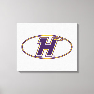 Hunter College Hawks Athletik-Logo Leinwanddruck