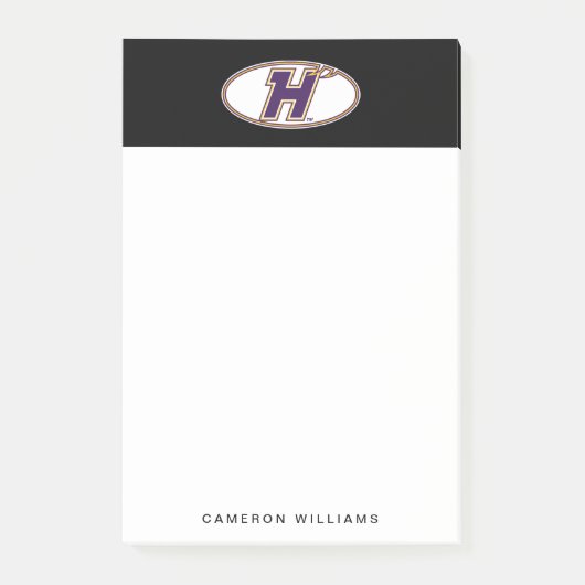Hunter College Hawks Athletik-Logo Post-it Klebezettel (Vorderseite)