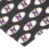 Hunter College Hawks Athletik-Logo Tischdecke (Schrägansicht)