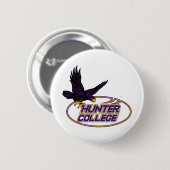 Hunter College Hawks Maskottchen Button (Vorne & Hinten)