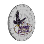 Hunter College Hawks Maskottchen Dartscheibe (Vorderseite Links)