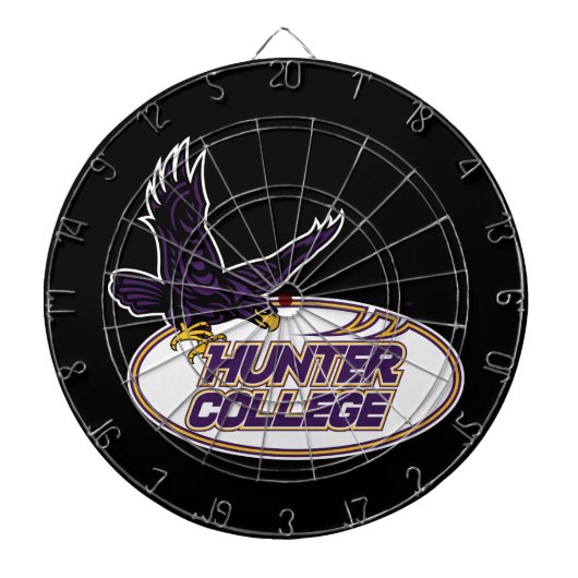 Hunter College Hawks Maskottchen Dartscheibe (vorne)