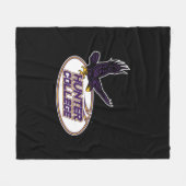 Hunter College Hawks Maskottchen Fleecedecke (Vorderseite (Horizontal))