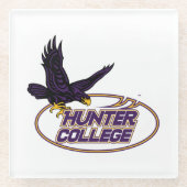 Hunter College Hawks Maskottchen Glasuntersetzer (Vorderseite)