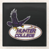Hunter College Hawks Maskottchen Glasuntersetzer (Vorderseite)