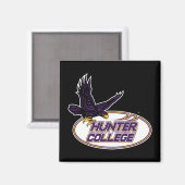 Hunter College Hawks Maskottchen Magnet (Vorderseite/Rückseite)