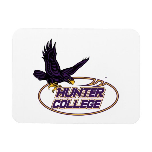 Hunter College Hawks Maskottchen Magnet (Horizontal)
