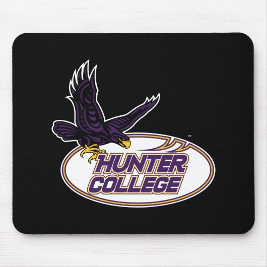 Hunter College Hawks Maskottchen Mousepad (Vorne)