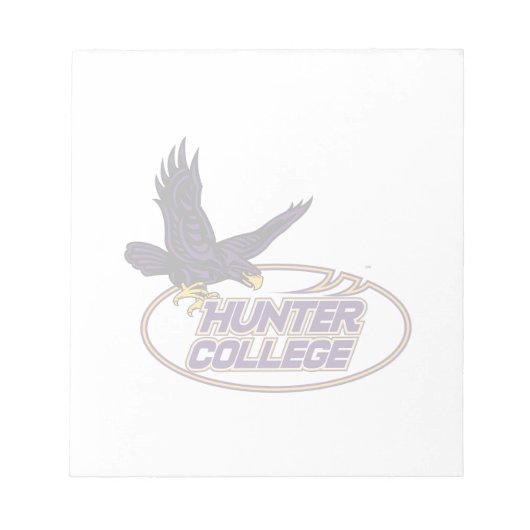 Hunter College Hawks Maskottchen Notizblock (Vorderseite)