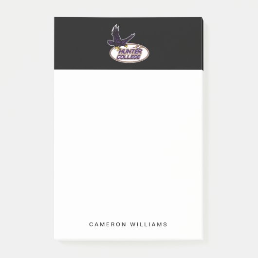 Hunter College Hawks Maskottchen Post-it Klebezettel (Vorderseite)