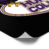 Hunter College Hawks Maskottchen Poster (Ecke)