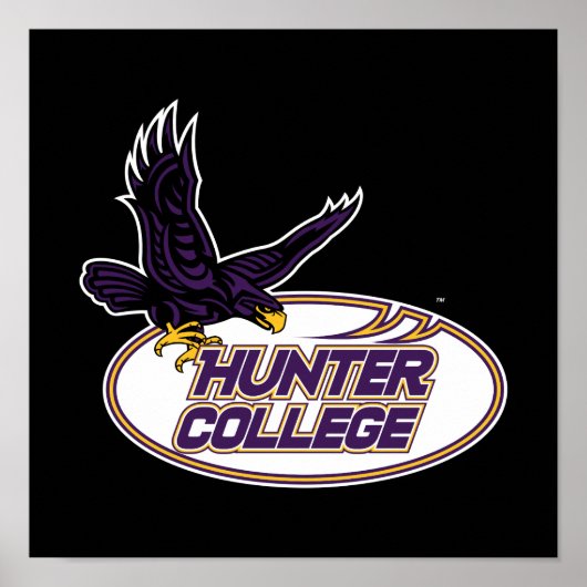 Hunter College Hawks Maskottchen Poster (Vorne)