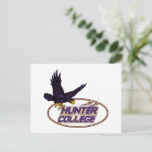 Hunter College Hawks Maskottchen Postkarte (Stehend Vorderseite)