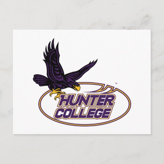 Hunter College Hawks Maskottchen Postkarte (Vorderseite)