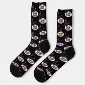 Hunter College Hawks Maskottchen Socken (Linkes Detail)