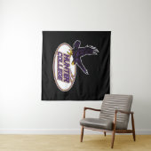 Hunter College Hawks Maskottchen Wandteppich (Beispiel (Horizontal))