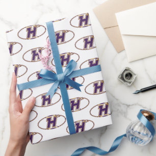 Hunter College Hawks Sportlogo Geschenkpapier