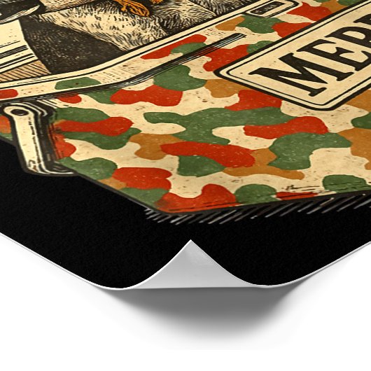 Hunter Dad Christmas Mallard Xmas Duck Lover Women Poster (Ecke)