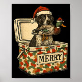 Hunter Dad Christmas Mallard Xmas Duck Lover Women Poster (Vorne)