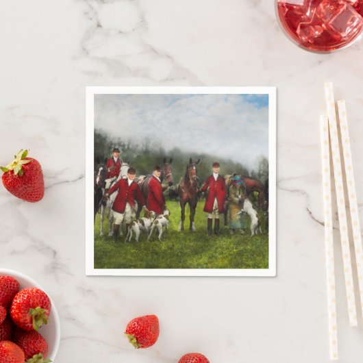 Hunter - Die Fuchsjagd - Tally-ho 1924 Serviette (Beispiel)
