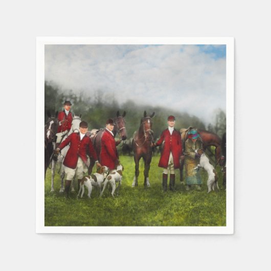 Hunter - Die Fuchsjagd - Tally-ho 1924 Serviette (Vorderseite)