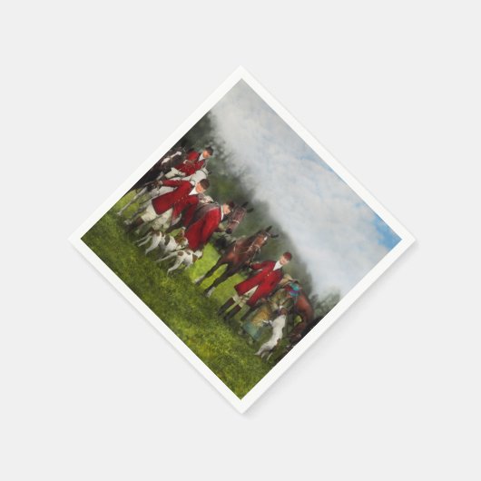 Hunter - Die Fuchsjagd - Tally-ho 1924 Serviette (Ecke)