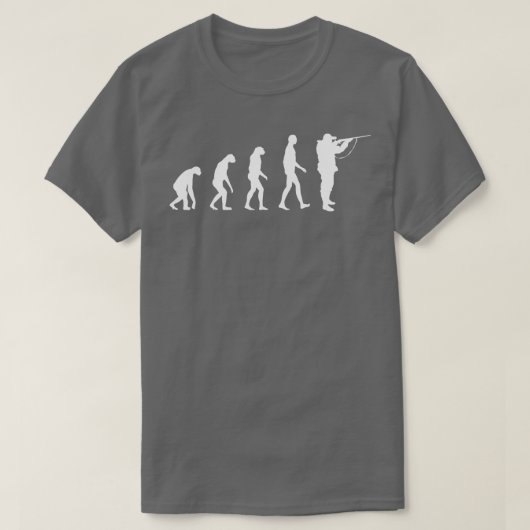 Hunter-Evolution weiß T-Shirt (Design vorne)
