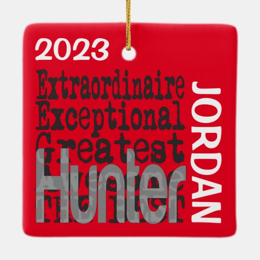 Hunter Extraordinaire CUSTOM Keramikornament (Rückseite)