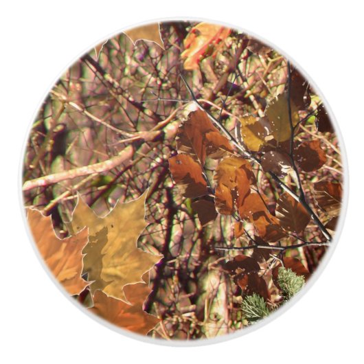 Hunter Fall Camouflage Camouflage Painting Keramikknauf (Vorderseite)