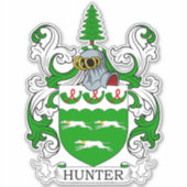 Hunter Familienwappen Aufkleber (Vorderseite)