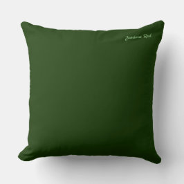 Hunter Forest Green Throw Kissen