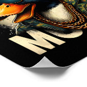Hunter Fowl Mouth Duck Jagd Goose Hunt Funny Du Poster (Ecke)
