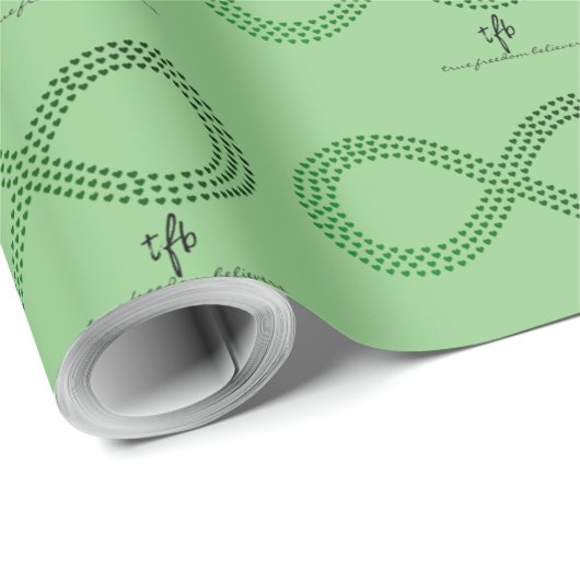 Hunter Gradient Infinity Hearts Geschenkpapier (Rolleneckpunkt)