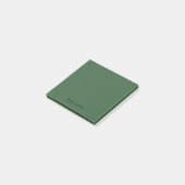 Hunter Green Berufliche Minimalistische schwarze S Post-it Klebezettel (angewinkelt)