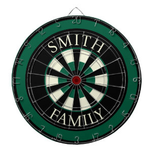 Hunter Green Black Template Dart Board Dartscheibe