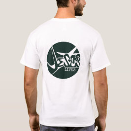Hunter Green Circle Jesus Rette Graffiti T-Shirt