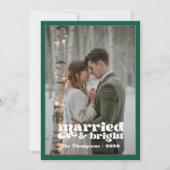 Hunter Green & Cranberry Newlyweds Weihnachten (Vorderseite)