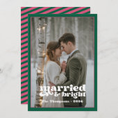 Hunter Green & Cranberry Newlyweds Weihnachten (Vorne/Hinten)