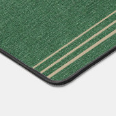 Hunter Green Denim Print, Khaki Accents Schreibtischunterlage (Ecke)