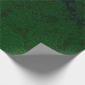 Hunter Green Elegant Design Sukkulent Muster Geschenkpapier (Ecke)