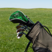 Hunter Green Fraktal Design Personal Golf Headcover (In SItu)