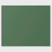 Hunter Green Glossy Wrapping Paper Geschenkpapier (Flach)