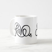 Hunter Green Liebe Ringer Tasse mit KP Logo (Vorderseite Links)