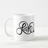 Hunter Green Liebe Ringer Tasse mit KP Logo (Links)