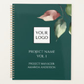 Hunter Green Logo Projektmanager Planer (Vorderseite)
