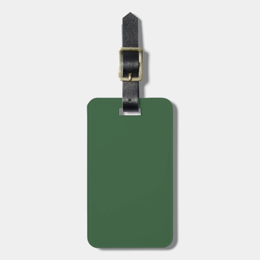 Hunter Green Luggage Tag Gepäckanhänger (Vorderseite vertikal)