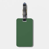 Hunter Green Luggage Tag Gepäckanhänger (Rückseite vertikal)