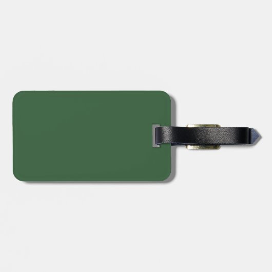 Hunter Green Luggage Tag Gepäckanhänger (Rückseite horizontal)