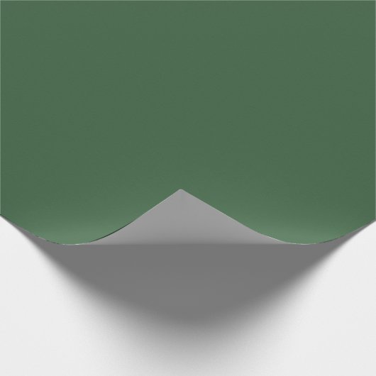 Hunter Green Matte Wrapping Paper Geschenkpapier (Ecke)