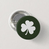 Hunter Green mit irischem Kleeblatt Button (Vorne & Hinten)